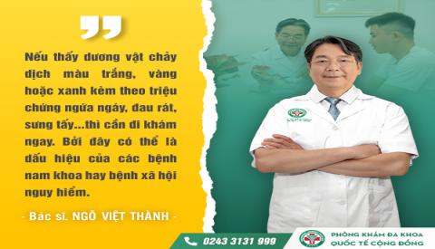 Dương vật chảy mủ - Cảnh báo nguy cơ mắc bệnh xã hội nguy hiểm