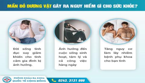 Mụn đỏ ở dương vật l&agrave; bệnh g&igrave;? Cảnh b&aacute;o vi&ecirc;m nhiễm nam khoa